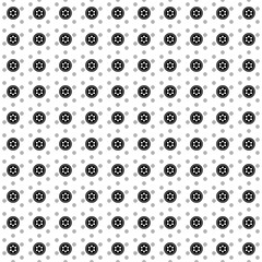 Square seamless background pattern from geometric shapes are different sizes and opacity. The pattern is evenly filled with big black optic cable symbols. Vector illustration on white background