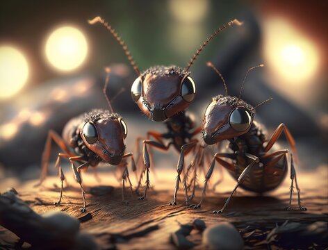 Carpenter ants at work