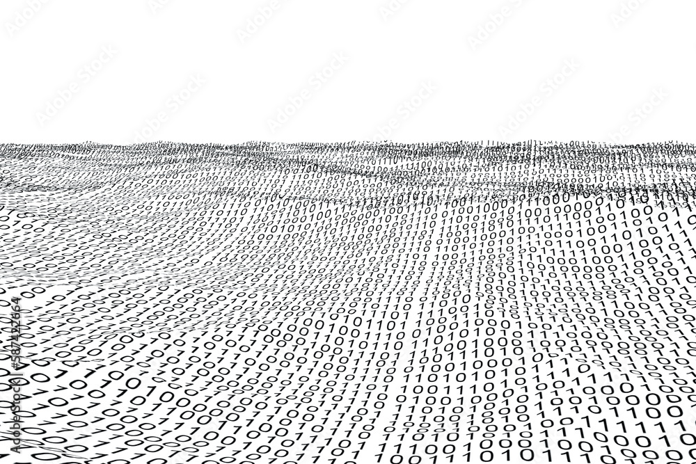 Poster binary code landscape