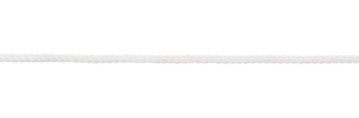 Strong white rope isolated png with transparency