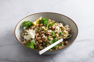 Green Salad with Pears, Blue Cheese, Walnuts