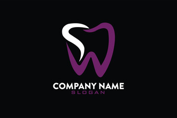Dental logo Template vector illustration icon design.