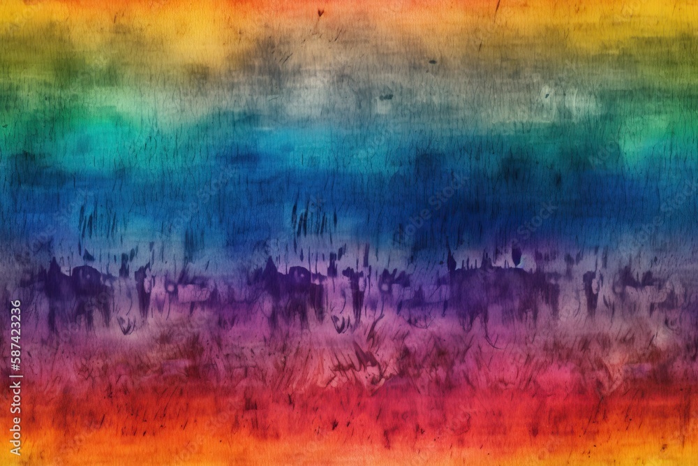 Poster grungy multicolored background with a distressed effect. generative ai