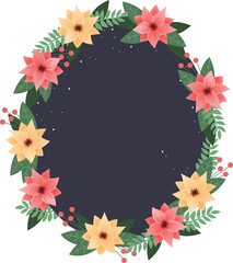 Flowers forming a ring icon