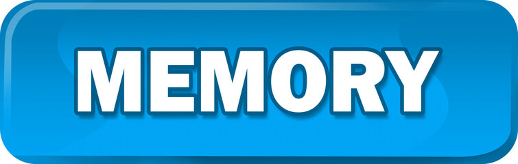 Blue memory button icon