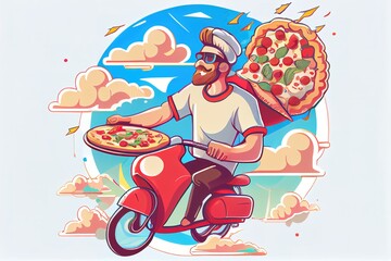 Logo Pizzeria & Carteleria - Generative IA