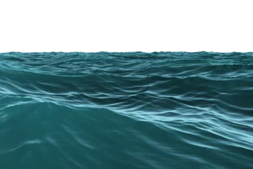 Tuinposter Blue rough sea © vectorfusionart