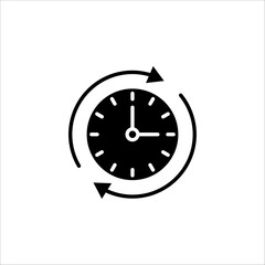 Long term icon. clock sign. vector illustration on white background. EPS 10