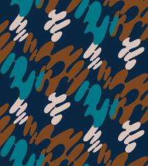 Seamless camouflage pattern, modern sportive geometric print.