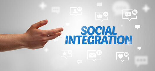 Close-Up Of Cropped Hand Pointing