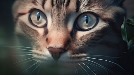 3D render illustration. Made by AI Midjourney.
cute kitten with big eayes