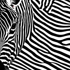 Zebra background. Generative AI.