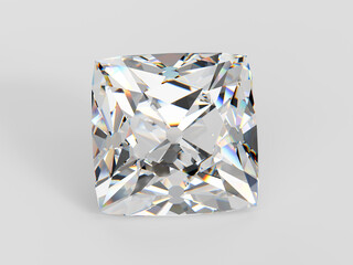 Diamond of Old Mine peruzzi cut on white background