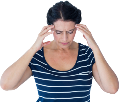 Woman having headache