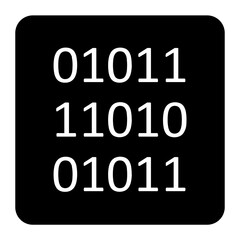 Binary Code Glyph Icon