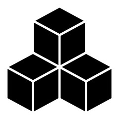 Block Building Glyph Icon