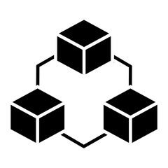 Micro Cube Glyph Icon