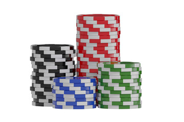 3D image of gambling chips