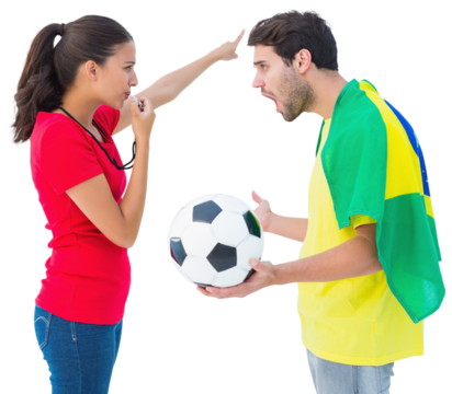 Brunette sending off a brazilian fan - Powered by Adobe