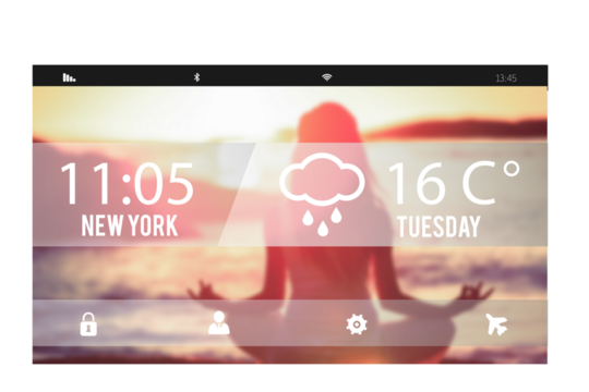 Home screen on a smartphone
