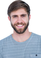 Fototapeta premium Happy handsome man looking at camera 