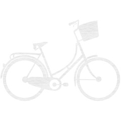 Digital composite image of bicycle