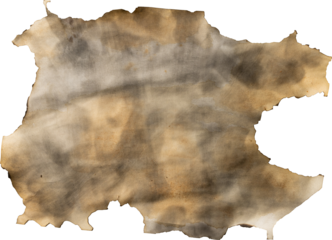 Image of close up of burnt paper with copy space on transparent background