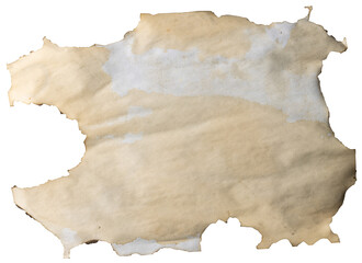 Image of close up of burnt paper with copy space on transparent background