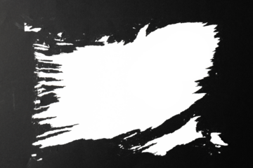 Image of close up of black torn paper with copy space on transparent background