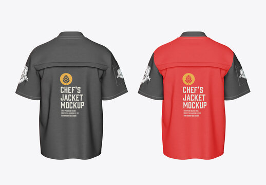 Men's Chef's Jacket Mockup