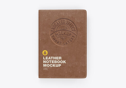 Leather Notebook Mockup