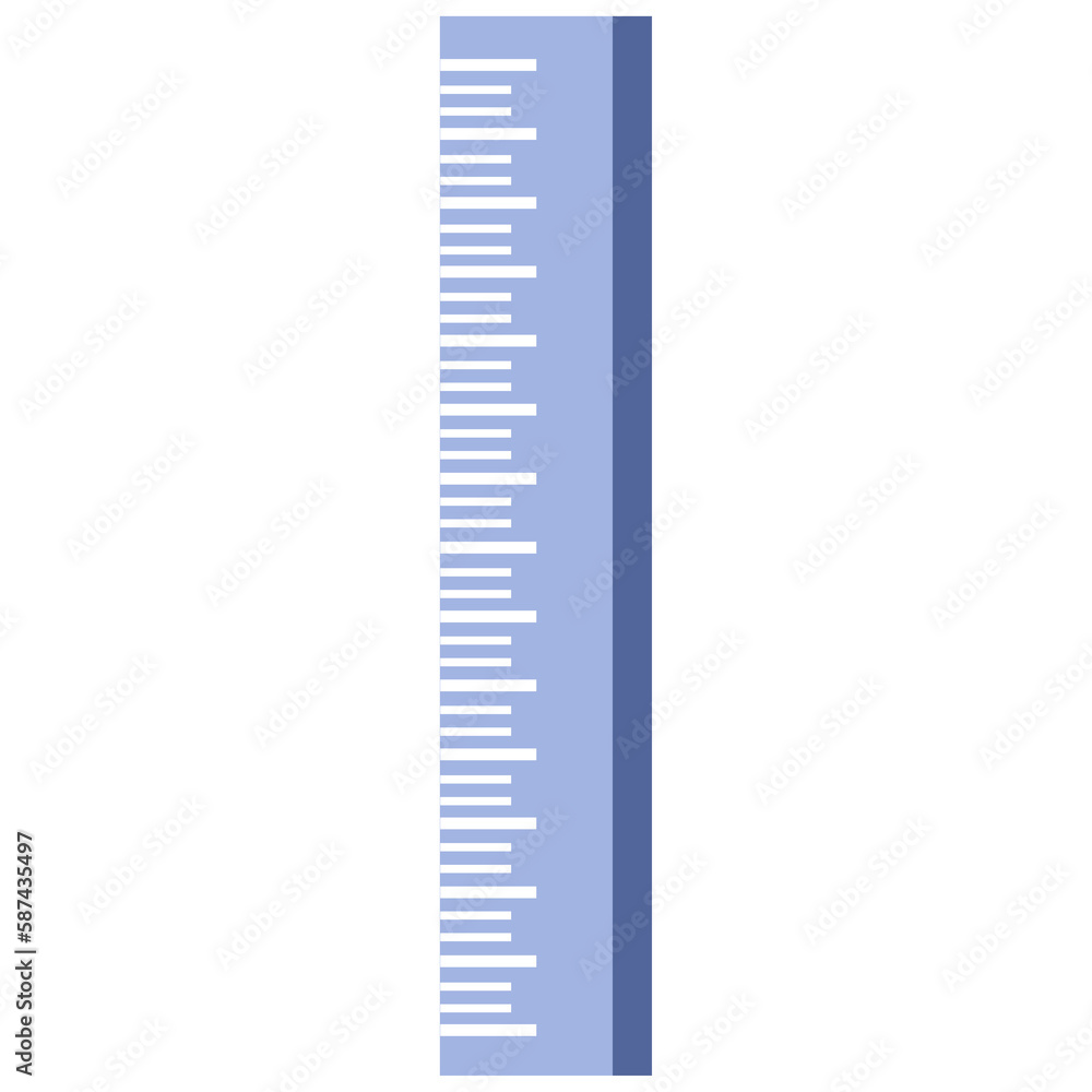 Poster digitally generated image of ruler