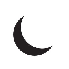 illustration of a crescent moon. Islamic Icon. Icons for Ramadan and Eid designs and vectors.