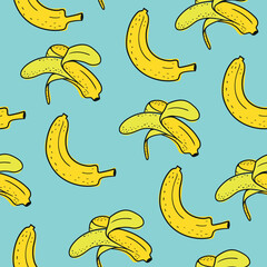seamless background with bananas