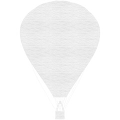 Naklejka premium Digital composite of fire balloon