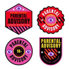 Parental Advisory Labels and Signs