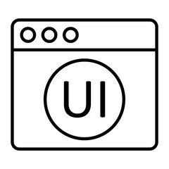 UI Management Outline Icon