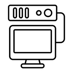 Computer Outline Icon