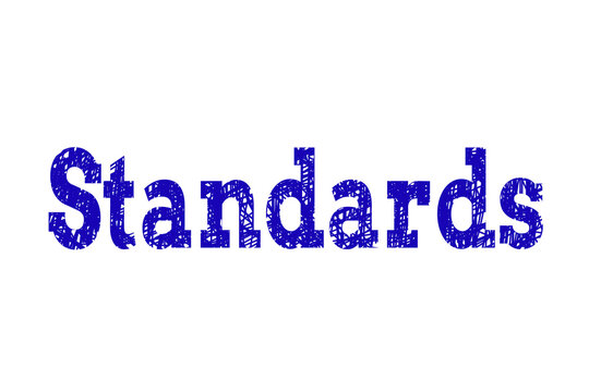 Close up of Standards text 