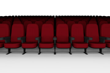 Digital image of movie theater seats