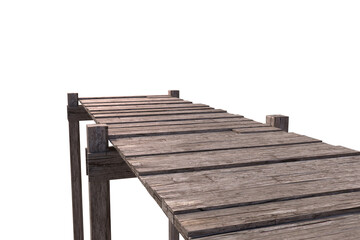 Close up of wooden pier