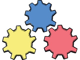 Colorful gears