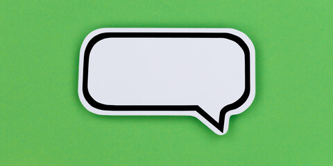 Speech bubble with copyspace copy space communication concept talking panorama