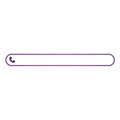 purple contact banner frame and bottom bar