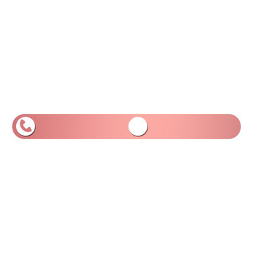 pink contact banner and bottom bar