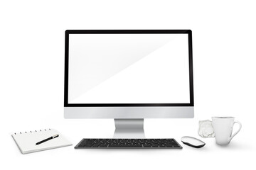 Digital composite image of computer
