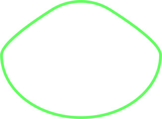 Round Shape Outline Design Element Vector