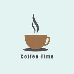 Coffee cup logo vector template