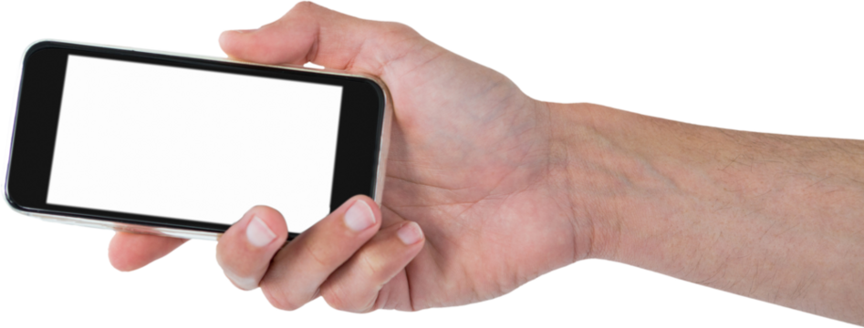 Cropped hand of person holding mobile phone