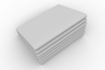 Digitally generated image of paper stack